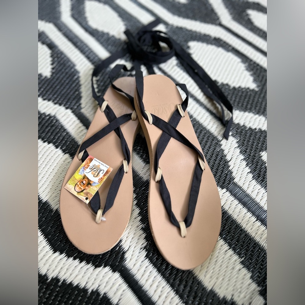 Sseko Ribbon Sandals - NWT Size 9